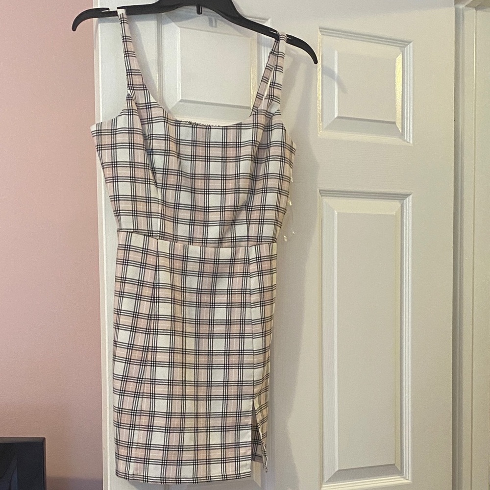 Aeropostale pink Plaid Mini Dress